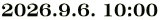 2026.9.6. 10:00 
