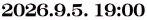 2026.9.5. 19:00