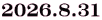 2026.8.31