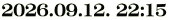2026.09.12. 22:15